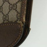 Gucci GG Canvas Web Sherry Line Hand Bag PVC Leather Beige Red Green 37344