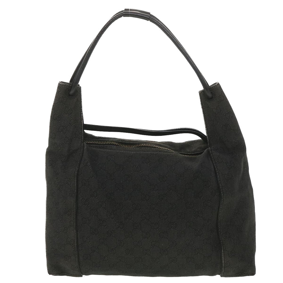 Gucci GG Canvas Shoulder Bag Gray 101292 37374