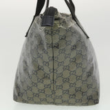 Gucci GG Canvas Hand Bag Coated Canvas Black Silver 131230 37397