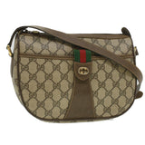 Gucci GG Canvas Web Sherry Line Shoulder Bag Beige Red Green 8902032 37565
