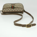 Gucci GG Canvas Web Sherry Line Shoulder Bag Beige Red Green 8902032 37565