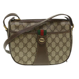 Gucci GG Canvas Web Sherry Line Shoulder Bag Beige Red 89.02.032 37708