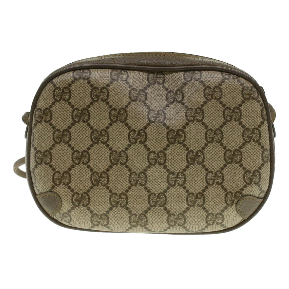 Gucci GG Canvas Web Sherry Line Shoulder Bag Beige Red 89.02.066 37720