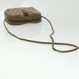 Gucci GG Canvas Web Sherry Line Shoulder Bag Beige Red 89.02.066 37720