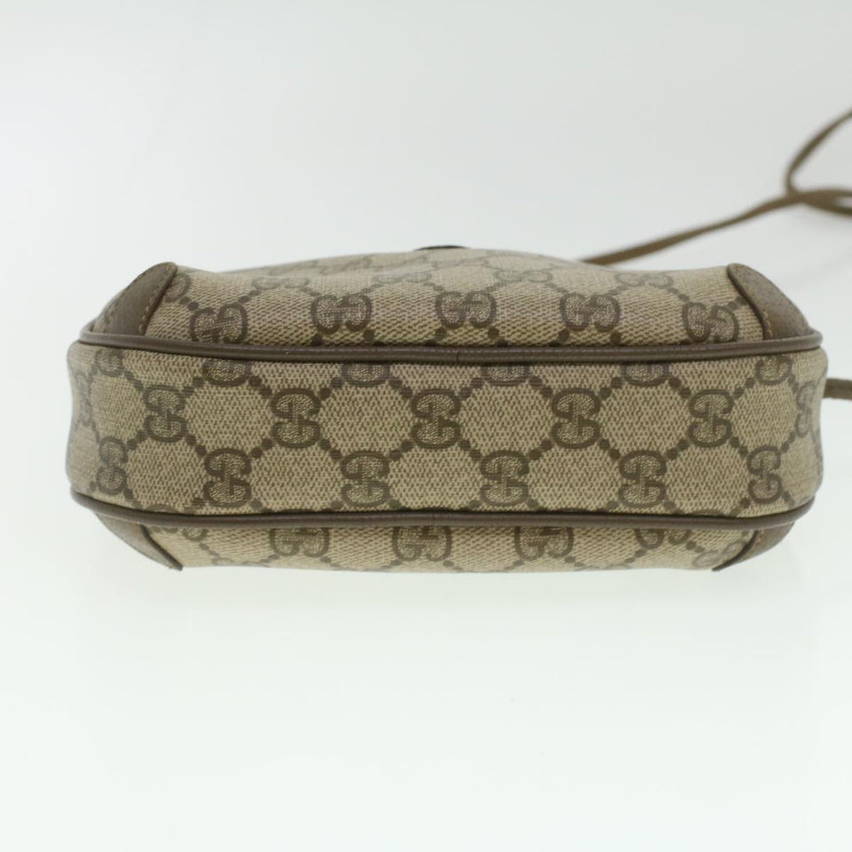 Gucci GG Canvas Web Sherry Line Shoulder Bag Beige Red 89.02.066 37720