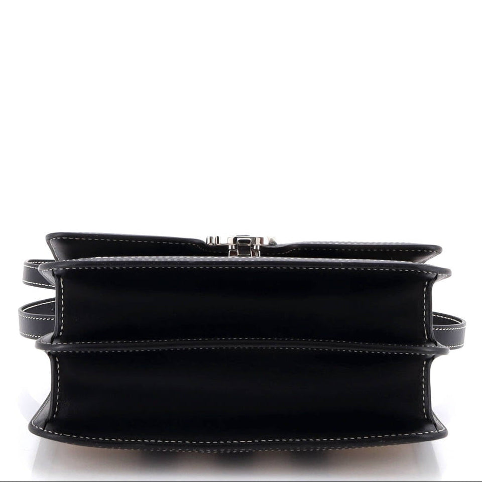 Burberry TB Flap Small Check Canvas Bag in Black – Bags Junction
