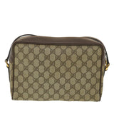 Gucci GG Canvas Web Sherry Line Shoulder Bag Beige Red Green 001.113 37792