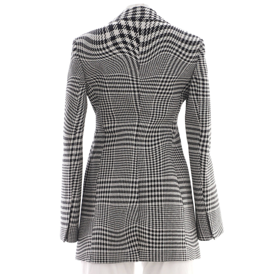 Burberry Houndstooth Wool Button-Up Coat – Women's Size S – Bags Junction