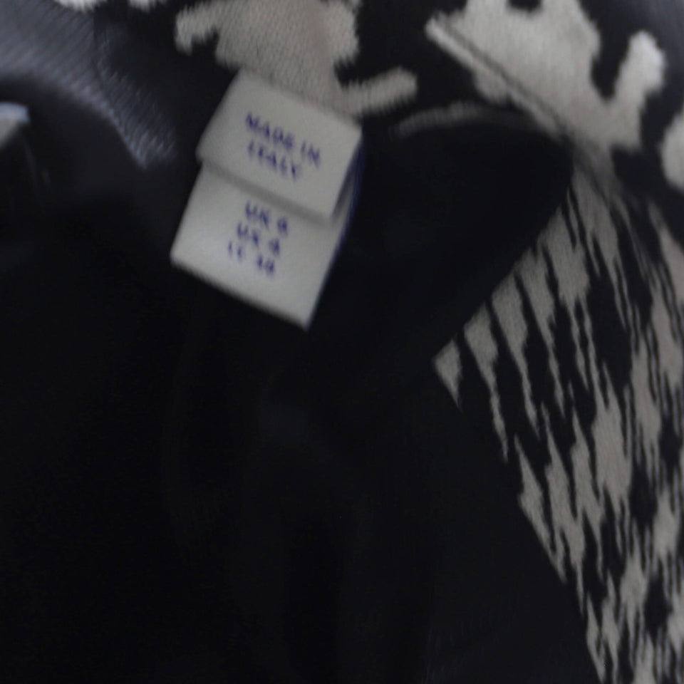 Burberry Houndstooth Wool Button-Up Coat – Women's Size S – Bags Junction