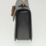 Gucci Bamboo Hand Bag Leather Gray 000.926.0633 37969