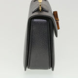 Gucci Bamboo Hand Bag Leather Gray 000.926.0633 37969
