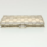Gucci GG Canvas Guccissima Long Wallet Silver 112715 37982