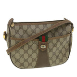 Gucci GG Canvas Web Sherry Line Shoulder Bag Beige Red Green 38014