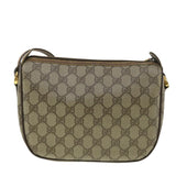 Gucci GG Canvas Web Sherry Line Shoulder Bag Beige Red Green 38014