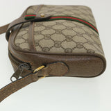 Gucci GG Canvas Web Sherry Line Shoulder Bag Beige Red 89.02.055 38051