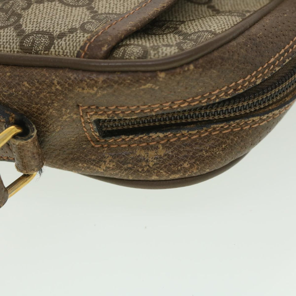 Gucci GG Canvas Web Sherry Line Shoulder Bag Beige Red 89.02.055 38051