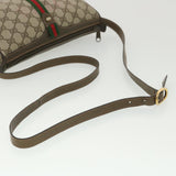 Gucci GG Canvas Web Sherry Line Shoulder Bag Beige Red 89 02 054 38094