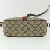 Gucci GG Canvas Web Sherry Line Shoulder Bag Beige Red 89 02 054 38094