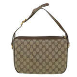 Gucci GG Canvas Web Sherry Line Shoulder Bag Beige Red 89.02.077 38096