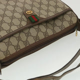 Gucci GG Canvas Web Sherry Line Shoulder Bag Beige Red 89.02.077 38096
