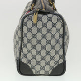 Gucci GG Canvas Sherry Line Boston Bag PVC Leather Gray Red Navy 38098