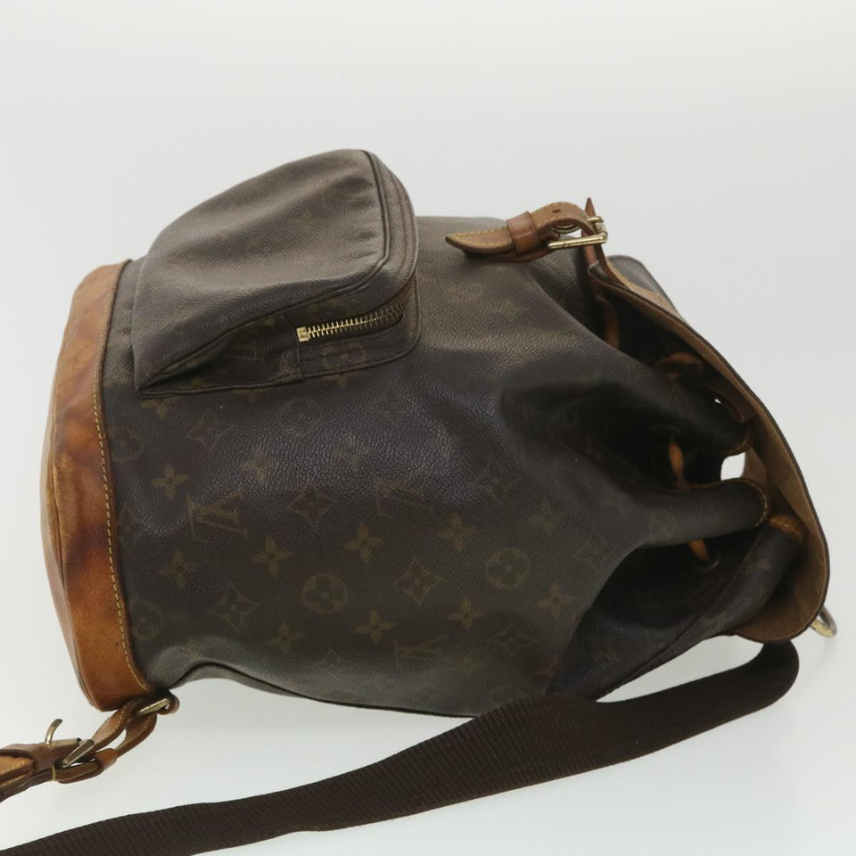 Louis Vuitton Monogram Montsouris GM Backpack LV Auth
