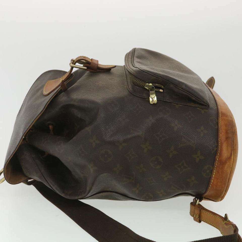 Louis Vuitton Monogram Montsouris GM Backpack LV Auth