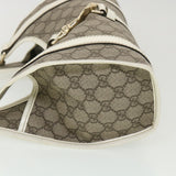 Gucci GG Supreme Hand Bag PVC Leather Beige 203495 38280
