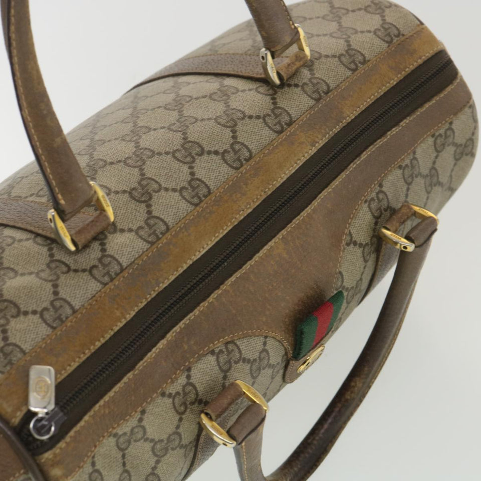 Gucci GG Canvas Web Sherry Line Boston Bag Beige Red Green 40.02.007 38308