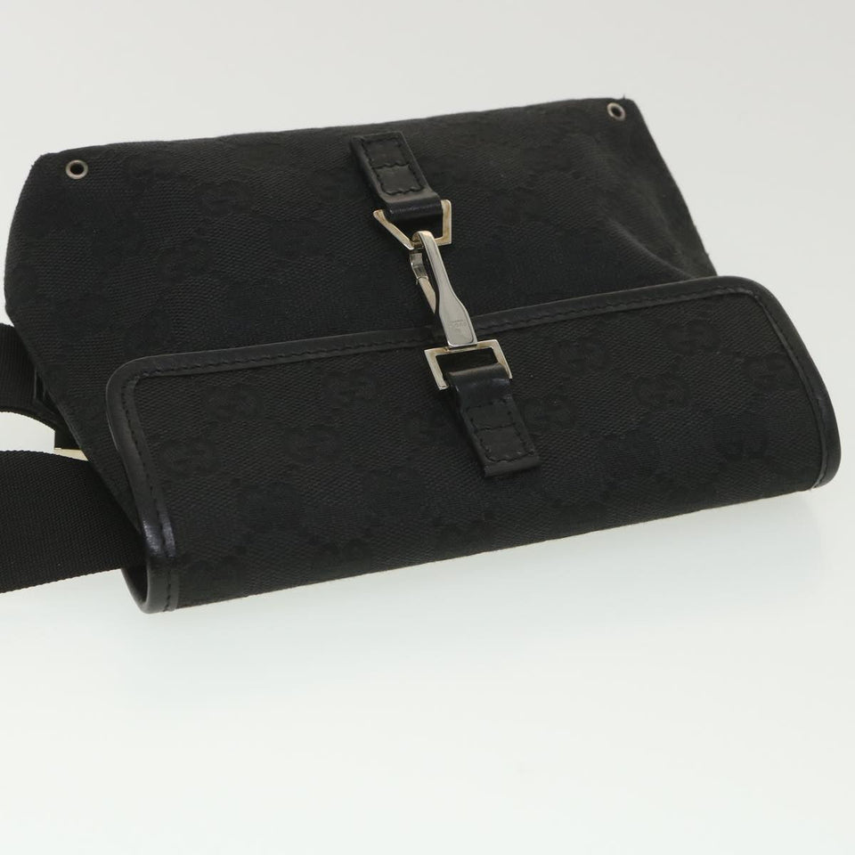 Gucci GG Canvas Waist Bag Black 92543 38318