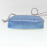 Gucci Shoulder Bag Lamb Skin Red Blue 534951 38345
