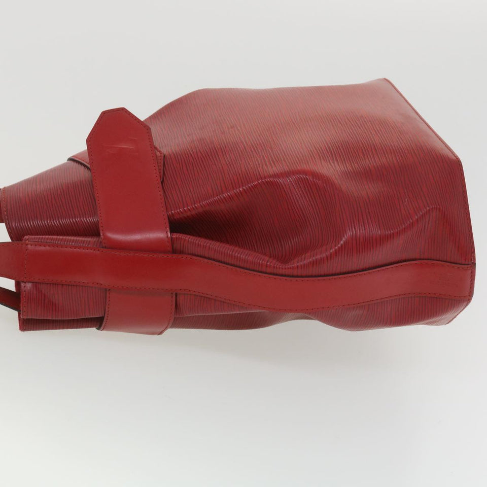 Louis Vuitton Epi Sac Depaule PM Shoulder Bag Red LV Auth