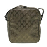 Gucci GG implementation Shoulder Bag PVC Leather Khaki 233268 38378