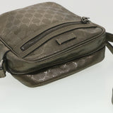 Gucci GG implementation Shoulder Bag PVC Leather Khaki 233268 38378