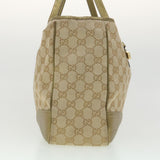 Gucci GG Canvas Shoulder Bag Beige Gold 163805 38395