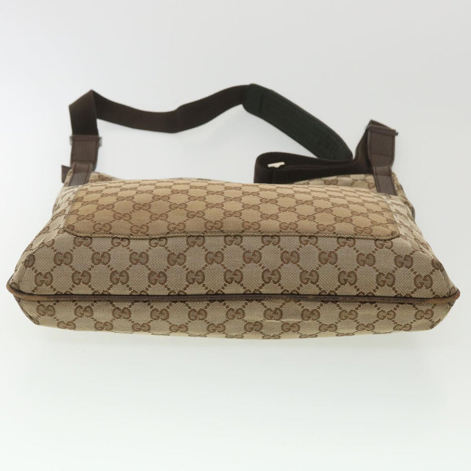 Gucci GG Canvas Shoulder Bag Beige 122791 38436