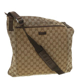 Gucci GG Canvas Shoulder Bag Beige 122791 38436