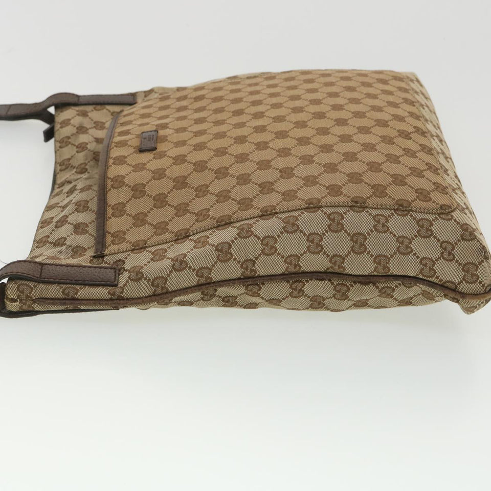 Gucci GG Canvas Shoulder Bag Beige 122791 38436
