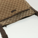 Gucci GG Canvas Shoulder Bag Beige 122791 38436