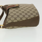Gucci GG Canvas Web Sherry Line Shoulder Bag Beige Red 40.02.081 38486