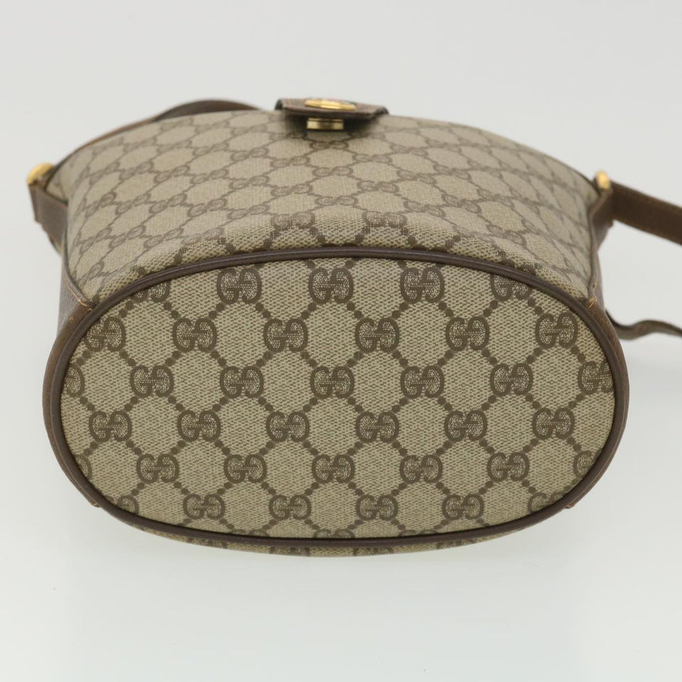 Gucci GG Canvas Web Sherry Line Shoulder Bag Beige Red 40.02.081 38486