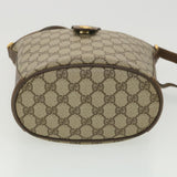 Gucci GG Canvas Web Sherry Line Shoulder Bag Beige Red 40.02.081 38486