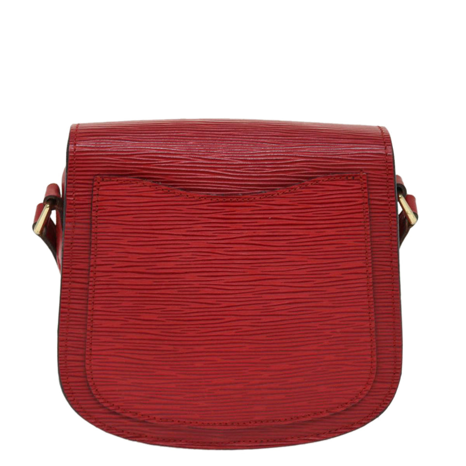 Louis Vuitton Epi Saint Cloud PM Shoulder Bag Red LV Auth
