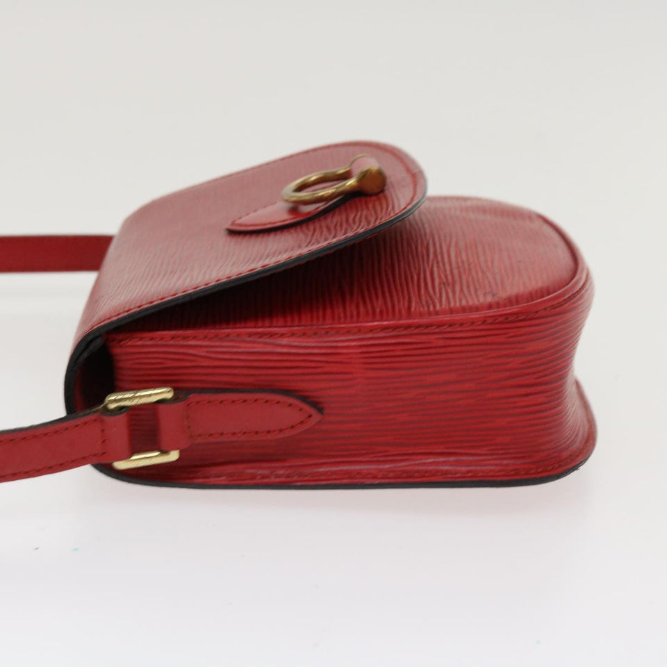 Louis Vuitton Epi Saint Cloud PM Shoulder Bag Red LV Auth