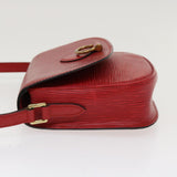 Louis Vuitton Epi Saint Cloud PM Shoulder Bag Red LV Auth