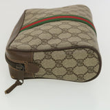 Gucci GG Canvas Web Sherry Line Clutch Bag Beige Red Green 156.01.012 38638