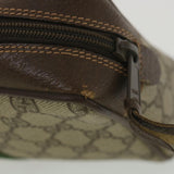 Gucci GG Canvas Web Sherry Line Clutch Bag Beige Red Green 156.01.012 38638
