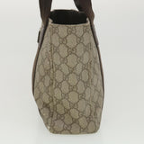 Gucci GG Canvas Hand Bag PVC Leather Beige 141976 38817
