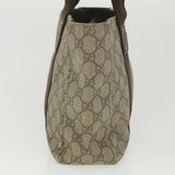 Gucci GG Canvas Hand Bag PVC Leather Beige 141976 38817