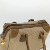 Gucci Hand Bag Canvas 2way Beige 38861